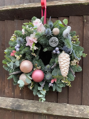 Modern Christmas wreath