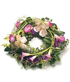 Rose & Calla Lily Wreath.