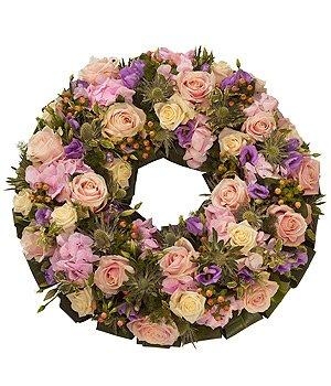 Pastel Rose Wreath