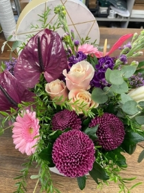 Flowery Hat Box